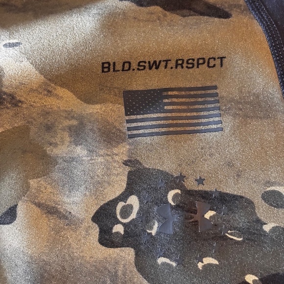 Under Armour Compression Leggings Camo/Black XL Pull Up - Picture 8 of 10